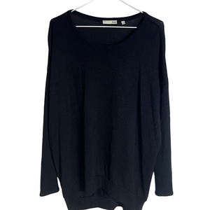 Wilfred Aritzia Black Lightweight Crewneck Sweatshirt Womens S Oversized Layer